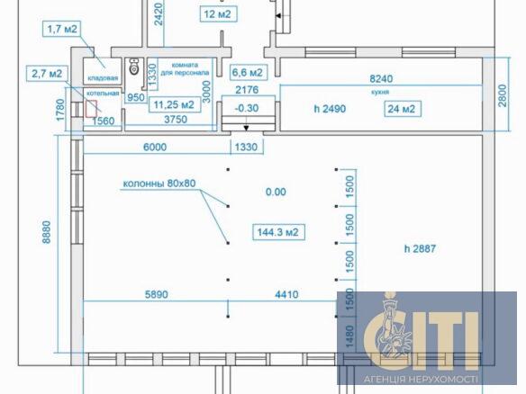 Діюче кафе в центрі Житомира, 200 м2