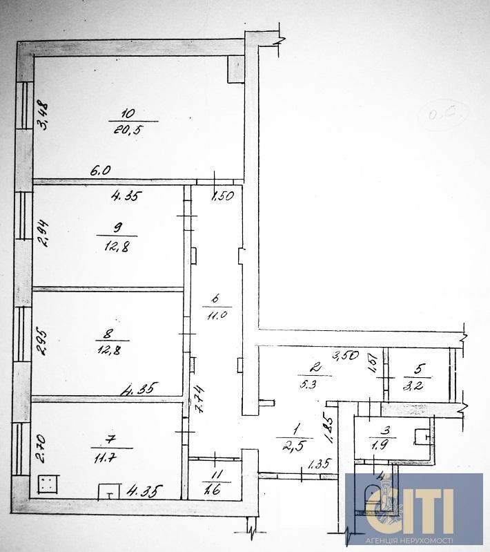 Квартира под бизнес – район Гормолозавода, 85 м2 Квартира під бізнес - район Міськмолозаводу, 85 м2