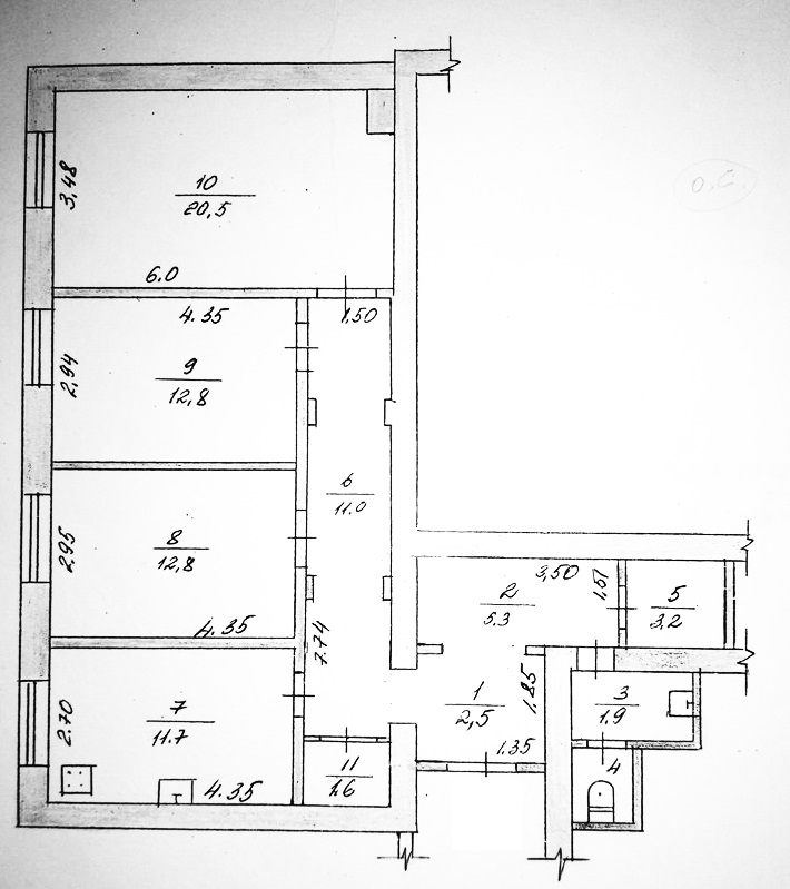 Apartment for business area Gormolzavod, 85 m2