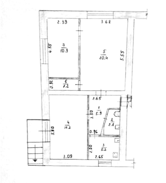 Premises in the center, Pokrovskaya / Grushevskogo, 65 sq.m.