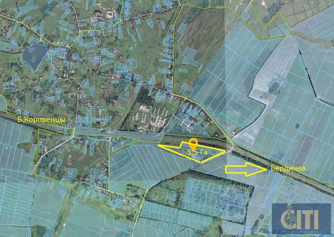 Продажа земельного участка с Ж/Д веткой, 5.5 га под элеватор, склады, бизнес Продаж земельної ділянки із залізничною гілкою, 5.5 га під елеватор, склади, бізнес