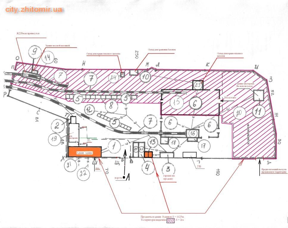 Land 0.75 hectares with a railway branch line