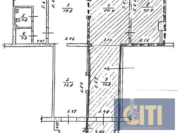 Приміщення в центрі, район ЦУМу, 100 м2