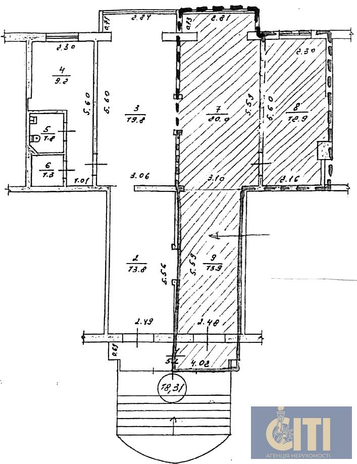 Помещение в центре, район ЦУМа, 100 м2 Приміщення в центрі, район ЦУМу, 100 м2