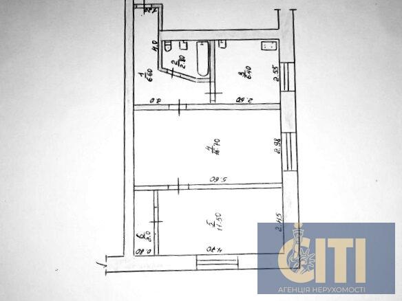 Квартира під бізнес + підвал у центрі, 46 м2