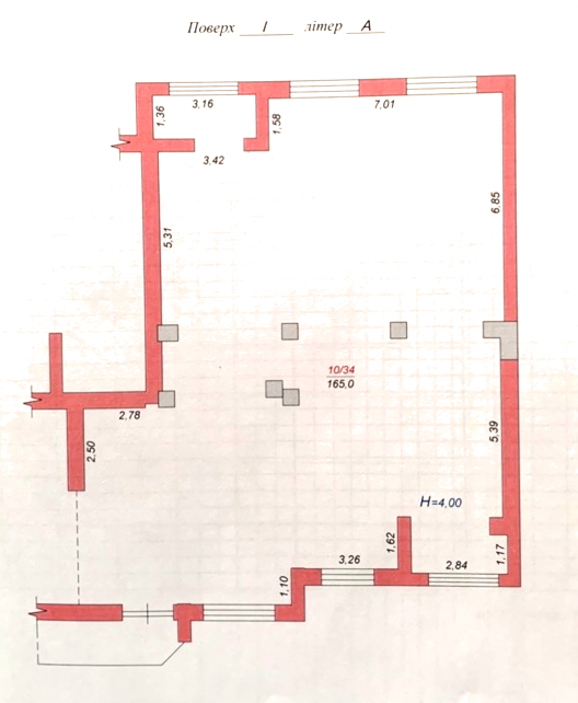 Коммерческое помещение в новострое, 165 м2