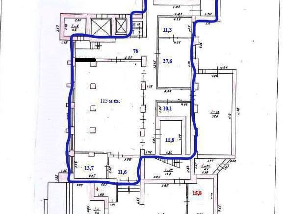 Commercial space, in the center (r. Zhovten), 360 sq.m.