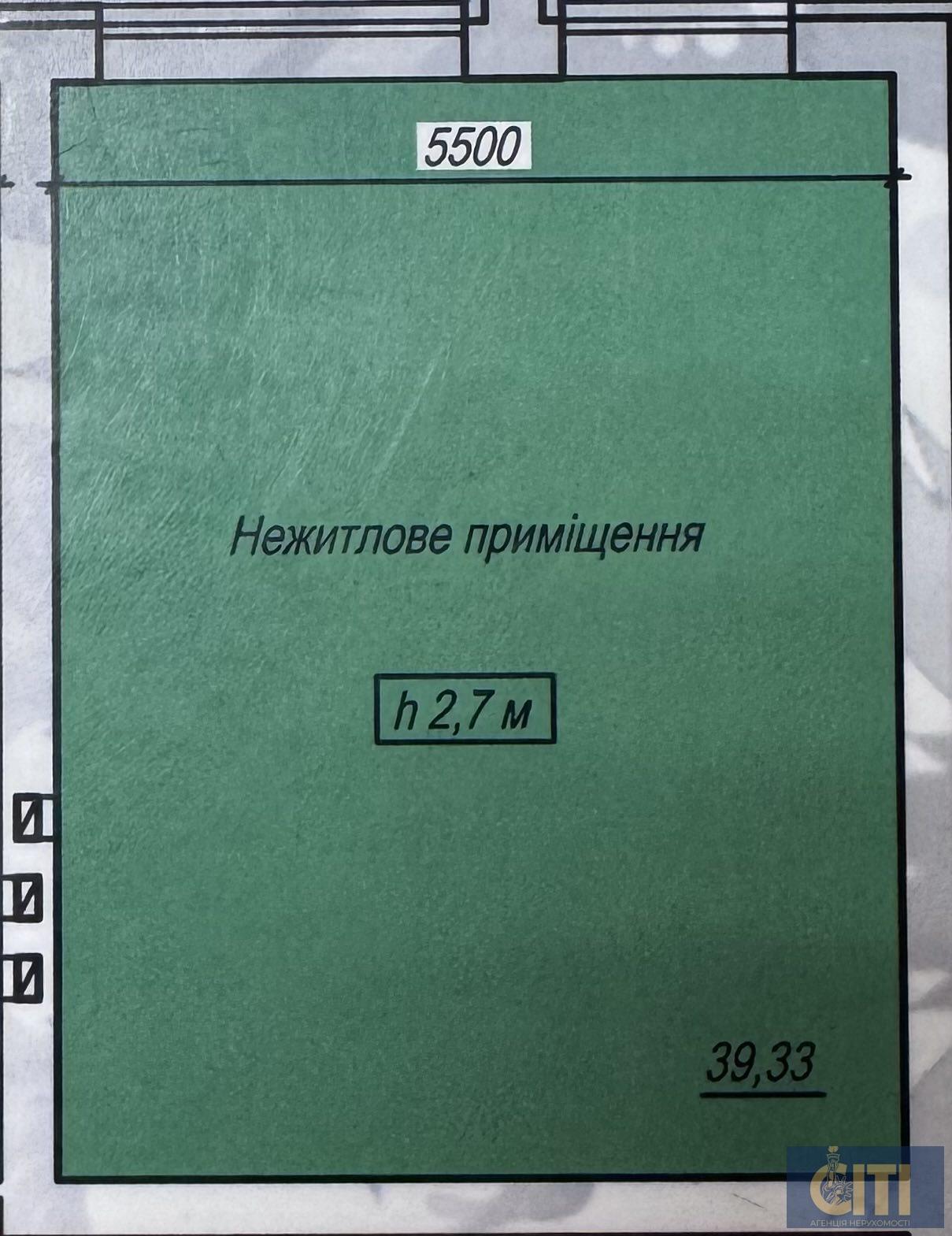 Продажа коммерческого помещения в ЖК “Домашний-2”, 40 м² Продаж комерційного приміщення в ЖК "Домашній-2", 40 м²