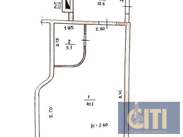 Приміщення магазину по вулиці Перемоги, 57 м²