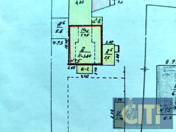 Front plot with an old house in the center of Zhitomir, 4.5 sot.