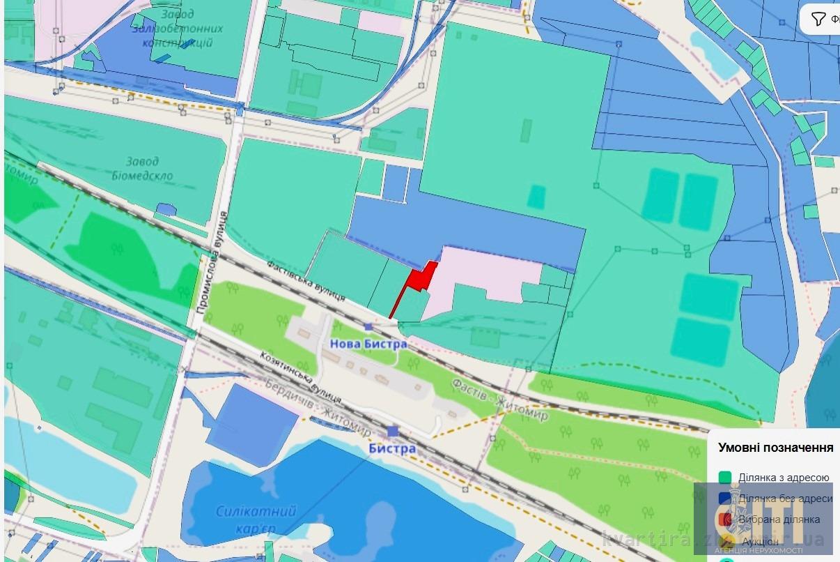 13413_56657567567567567 Продається приватизована ділянка площею 40 сот, Паперова фабрика, вул. Фастівська.