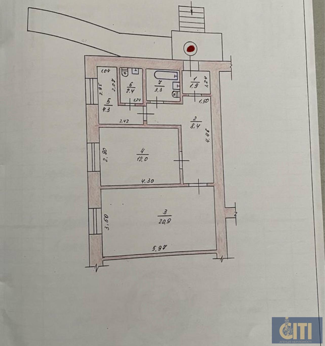Комерційне приміщення з окремим фасадним входом, район Польова